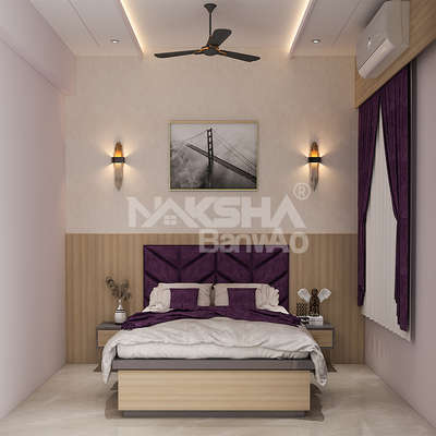 Modern bedroom interior design 
contact for 2d/3d house plan and design 

#nakshabanwao
 #BedroomDesigns