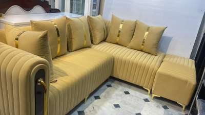 L shape sofa set #sofa  #Sofas  #LivingRoomCarpets #NEW_SOFA #SmallHouse