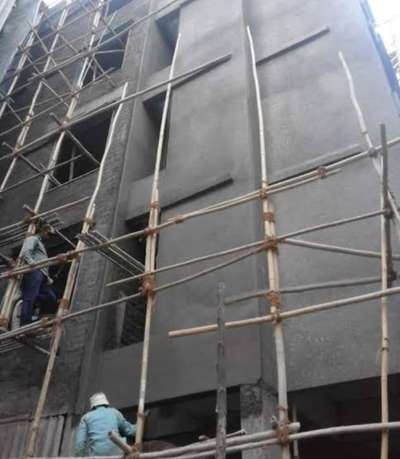 *Construction of Structure+Plaster*
With material 1no material good quality cement and steel