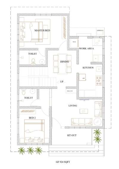 1474 Sqft 4bhk House Plan 
#1500sqft #4BHKPlans #4BHKPlans #modernhome #modernhousedesigns #vasthuhomeplan #EastFacingPlan #houseplan