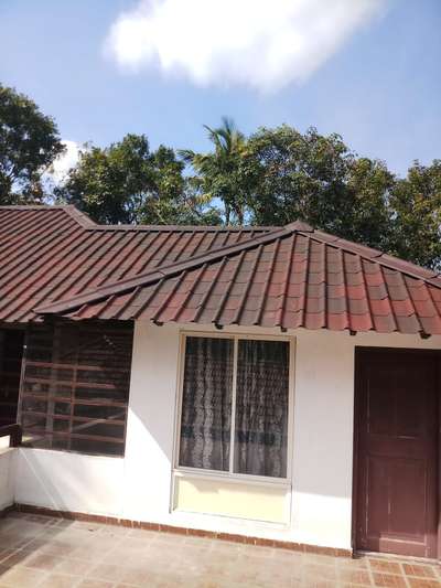 onduline roofing tile sheet work for kadakkal kollam shaded red