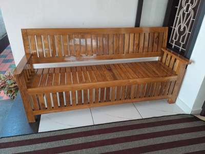 teak bench  #teakwood
 #bench  #sitout  #LivingroomDesigns
