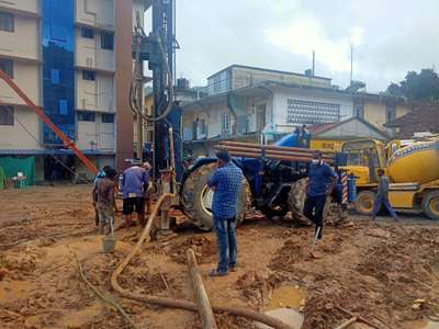 Hydraulic rotary piling work in adimali Govt taluk hospital