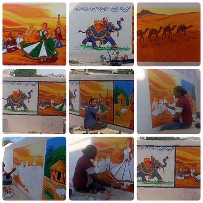 #Rajasthani painting  #Anand Seth ki Haveli (Jalsu kala)