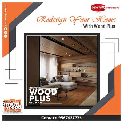 ✅ Thomson Wood Plus

The New Gen Technology WOOD PLUS , WPC BOARD from the house of Thomson Multi Wood. Redesign your home with Woodplus . The Perfect Solution for your Indoor and Outdoor Applications. 

More Features :

👉 Rigid & Stable

👉 Natural Beige Color

👉 Termite & Moisture Proof

👉 High Screw & Nail holding

Visit our HHYS Inframart showroom in Kayamkulam for more details.

𝖧𝖧𝖸𝖲 𝖨𝗇𝖿𝗋𝖺𝗆𝖺𝗋𝗍
𝖬𝗎𝗄𝗄𝖺𝗏𝖺𝗅𝖺 𝖩𝗇 , 𝖪𝖺𝗒𝖺𝗆𝗄𝗎𝗅𝖺𝗆
𝖠𝗅𝖾𝗉𝗉𝖾𝗒 - 690502

Call us for more Details :
+91 95674 37776.

✉️ info@hhys.in

🌐 https://hhys.in/

✔️ Whatsapp Now : https://wa.me/+919567437776

#hhys #hhysinframart #buildingmaterials #thomsonwoodplus