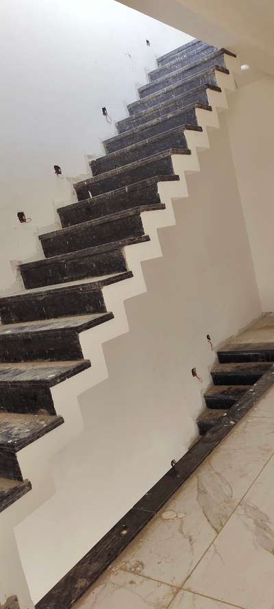 flooring work stairs.  #StaircaseDesigns  #Flooring  #FlooringTiles  #GraniteFloors  #MarbleFlooring  #FlooringDesign  #FlooringExperts