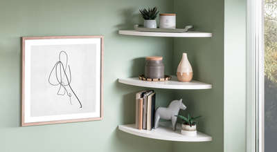 corner shelf designing #forbetter
