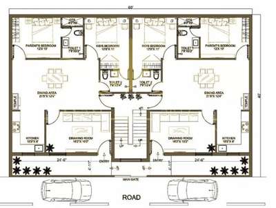 floor plan for 2 brothers!!
#FloorPlans #floorplan #2DPlans #2BHKPlans #3BHKPlans #20x40houseplan #30x45houseplan #65x40 #houseplan&elevation