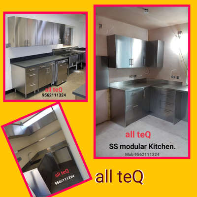 Stainles steel Modular Kitchen works.