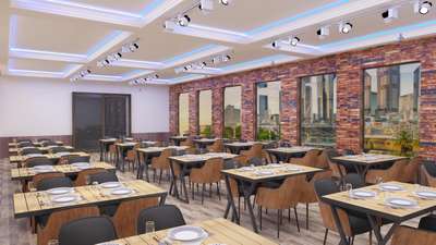 3d interior design for restaurant