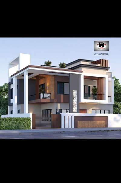 Beautiful Duplex House Design (Plan+Elevation) Follow us for more