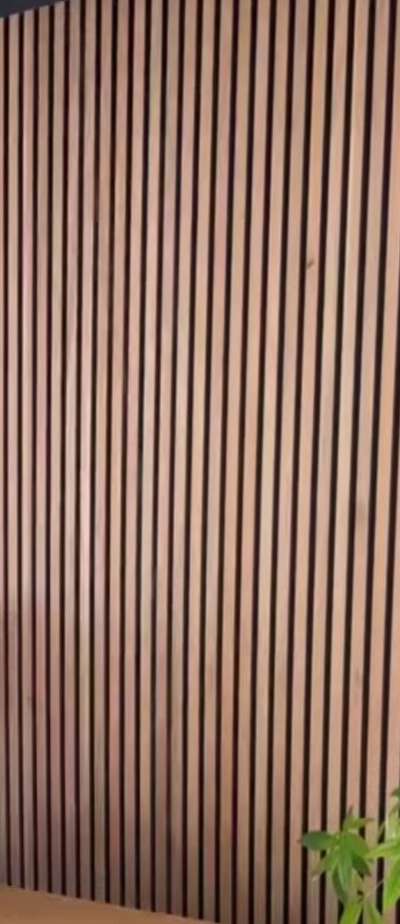 pvc or wpc Louver panels for wall with black grooves of wooden shade