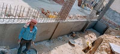 Najafgarhconstruction RCC wall