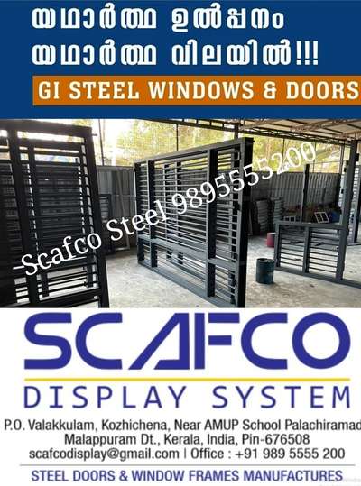 Scafco Steel Door Frame And Window Frames manufacturer 9895555200