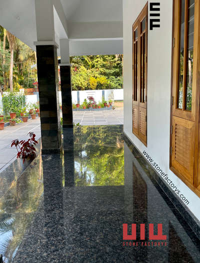 ഗ്രാനൈറ്റ് ഹണി ബ്ലൂ-വിൽ തീർത്ത വിസ്മയം 🏡
 #GraniteFloors  #Granites #FlooringServices #Flooring