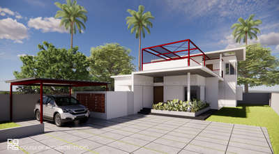 1750Sqft Residence proposal at Thrissur