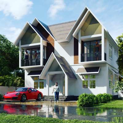 European concept design. disinged for resort project at wayanad district. 1300 sqft