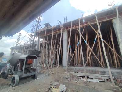 Hospital building ....ground floor Slab casting is done..