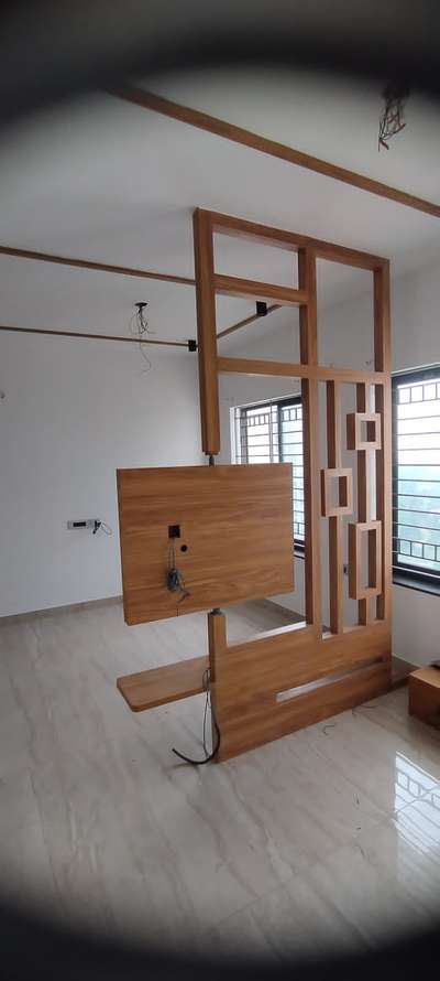 Partations with rotatable TV unit