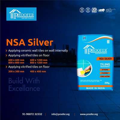 Proofer silver adhesive 20 kg
