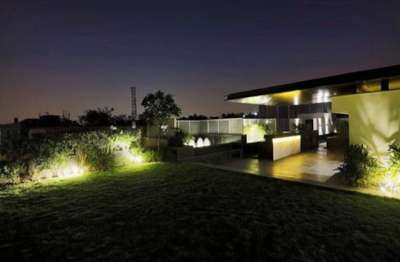 #RooftopGarden with Ambient Lighting & Comfortable Sitting