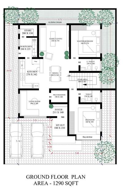 New building plan at Gujarat . Sqft around 2000 .with 4 bedroom kerala style house. #architecturedesigns  #InteriorDesigner  #KeralaStyleHouse  #keralaplanners  #TraditionalHouse