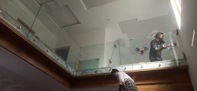 safety glass handrails work.....