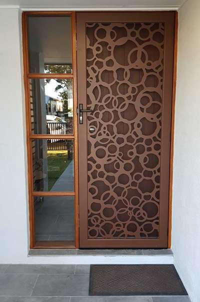ms steel with brown 🟤 color  safty door price 15000 only with installation