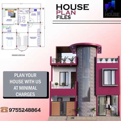 *House plan File G+1*
Complete file Of Ground + First floor upto 
3000 sqft