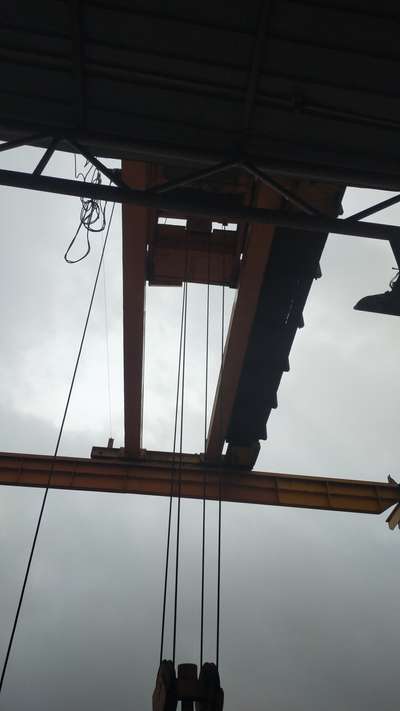 working on tower crane