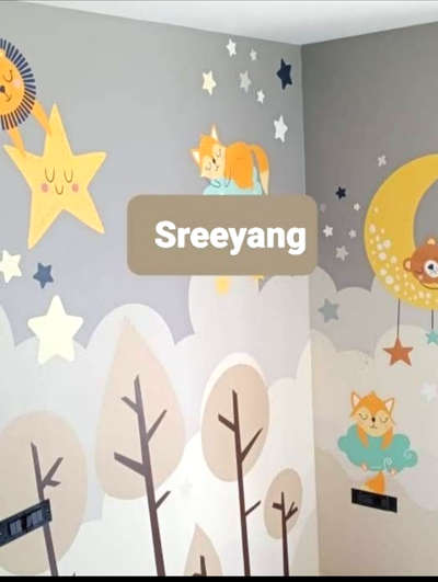 #customisedwallpaper  #KidsRoom