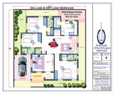 *New Plan* 
*45'-0"x 54'-0"*
*अपने सपनो का घर बनाने की शुरुआत कीजिये हमारे साथ*
#MIQ_Design_Studio
On Line & Off Line Services
900-161-3330

*3 Bedrooms | Drawing l At.Toilet Bath | C. Toilet Bath  l Kitchen with Store | Porch |Living Area l Front Lawn*

*Want to Design 2D 3D Interior or Exterior Design?*
*Contact us:* miqureshi031@gmail.com

*#Ground #Floor #Plan #3dfloorplans #floorplan #interior #3dplan #houseplan #homeplan #marketing #realestate #3D #floorplans #2dplan #2dfloorplan #3dinterior #rendering #planimetrie2D #Bedrooms #Attach #Bath*