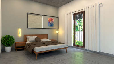 minmalist bed room design @mannampetta, thrissur