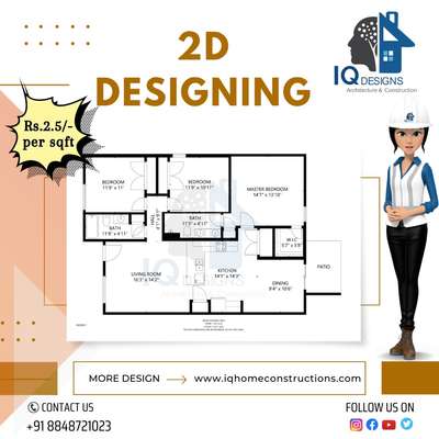 For 2D Designing...
Contact Us+91 8848721023 #HouseDesigns #homecostruction #InteriorDesigner