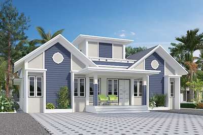 New home construction at veluthamanal karunagappally 1457sqft 
client:Ajmal