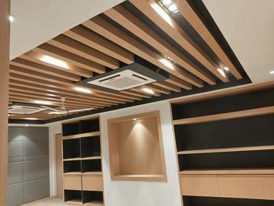 amity university wook wooden celling,  book rack , panling , very nyc work #WoodenKitchen  #LivingRoomCarpets