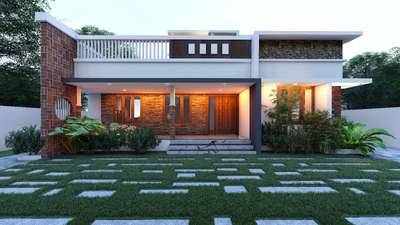 3bhk contemporary home #KeralaStyleHouse  #ContemporaryHouse  #render3d3d  #KeralaStyleHouse  #elavation  #trivandram  #budgethomeplan  #vastutips