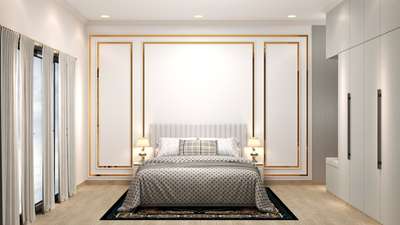 bedroom design + TV unit + dressing area
I am 3D visualiser contact for you.