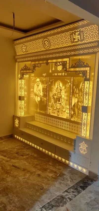 Designer Corian Temple Sai Baba Durga Mata Shiv Parivar in home  #mandirdesign  #InteriorDesigner  #Architect  #architecturedesigns  #Contractor  #Carpenter  #WallDecors  #carving   #cncwoodcarving  #cncwoodrouter  #HouseDesigns  #Architectural&Interior  #interiorpainting  #buldingdreamhome  #buldingproductes  #Plywood  #TeakWoodDoors    #3d  #wood+ss+glass  #corianmandir  #coriantemple  #corianacrylic  #solidsurface