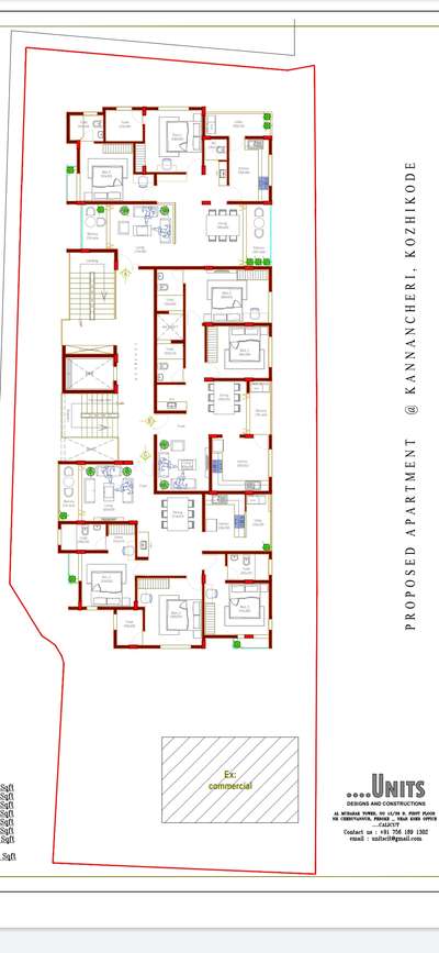 Proposed Apartment @ Kozhikode
 #apartment #Residentialprojects  #3bhkapartment  #2bhkflat #parkingfloors  #Basement  #stp  #CalicutConstructions&Consultants  #calicut #Designs #Units  #13units