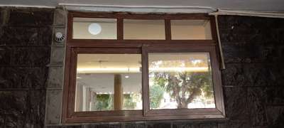 uPVC windows in wood colour