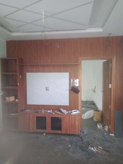 TV Unit &wall paneling with WBC board