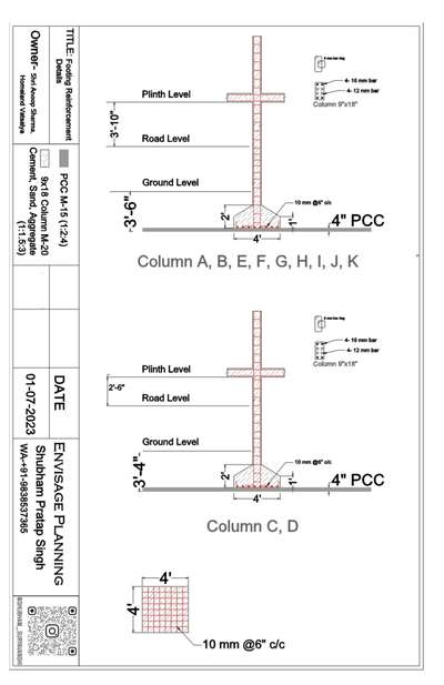 column Footing
We provide Floor Planning, Vastu consultation site visit, 3D Elevation and further more!
#civil #civilengineering #engineering #plan #planning #houseplans #nature #house #elevation #blueprint #staircase #roomdecor #design #housedesign #skyscrapper #civilconstruction #houseproject #construction #dreamhouse #dreamhome #architecture #architecturephotography #architecturedesign #autocad #staadpro #staad #bathroom