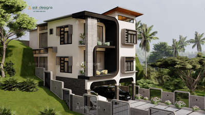 New Project @Wayanad. 4750 sqft, 3 Stories, 4 Bed in 10 cents. Very challenging narrow plot with 11 meter contour.

SAK Designs - Service all over Kerala & parts of South India.

#fusionarchitecture #fusion_design #fusion #ContemporaryHouse #ContemporaryDesigns #contemporary #slopesitedesign  #column_footing #plinthbeam 
#tropicalhouse #tropicalmodern #tropicalarchitecture #tropicaldesign #ultramodern #ultramodernhouse #modernhome #ElevationHome #architecturedesigns #Architect #Architectural&Interior #kerala_architecture #best_architect #bestexterior #bestexteriordesigns  #moderndesign #modernarchitecturedesign #homeelevation #homeexterior #ContemporaryDesigns #contemporary #FlatRoof #FlatRoofHouse #flatroof&sloped #fusion #fusionarchitecture #fusiondesign  #TraditionalHouse #SlopingRoofHouse #beautifulhouse #beautifulhomes #beautifulhomedesigns #HouseConstruction #HouseDesigns #LandscapeIdeas #LandscapeDesign #trusswork #slopesite