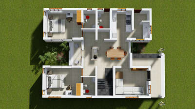 Plan designing
Interior Top view
3D elevation
Site supervision
Sanction