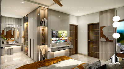 Master bedroom interior 
Build Your Dream with Us @increative_interiors 

 #Architectural&Interior