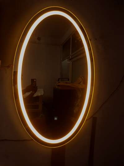 oval shape led mirror