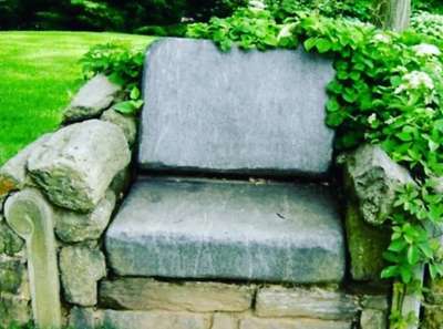 garden seater faux stone custom size  #LandscapeGarden  #RooftopGarden  #RockGarden  #gardendesigner  #seating  #seat
