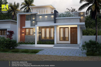 Single Floor Exterior View
 ALIGN DESIGNS 
Architects & Interiors
2nd floor,VF Tower
Edapally,Marottichuvadu
Kochi, Kerala - 682024
Phone: 9562657062