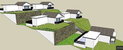 #resort Proposed resort project at Balusseri, Kozhikode.
resorts on high mountain slope ground,even construction is very tasky.  

#resort #Architect #architecturedesigns #CivilEngineer #civilconstructions . #modernarchitecture